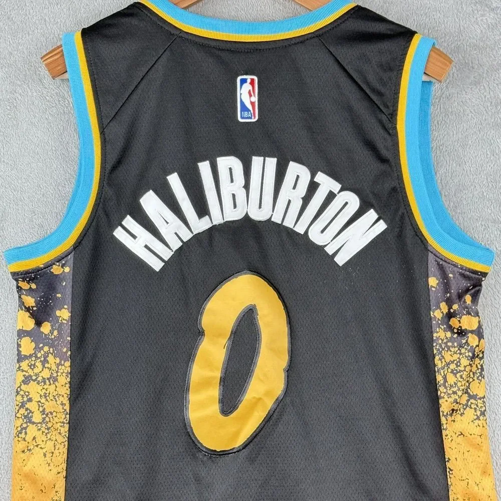 Nike INDY Black & Gold Basketball Jersey